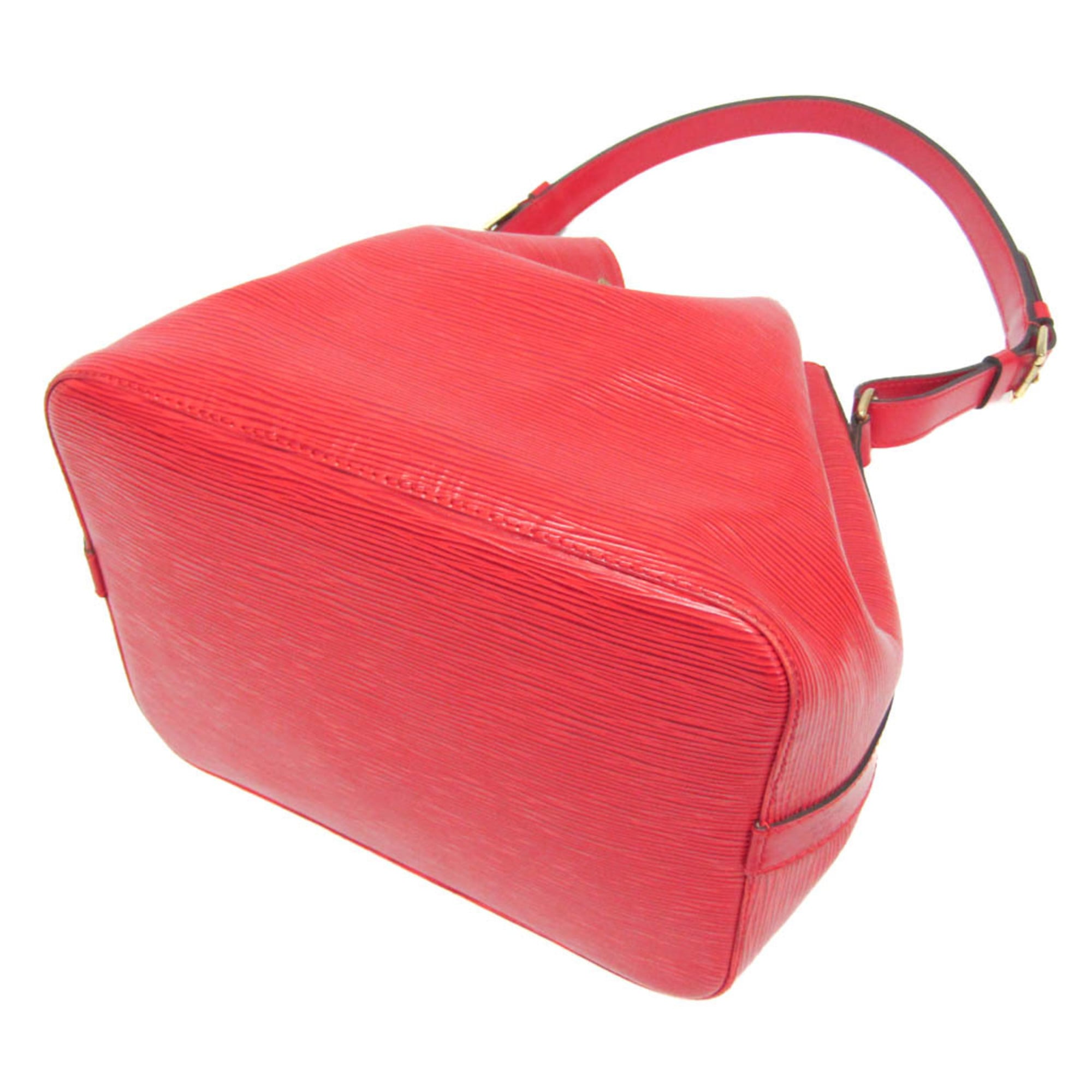 Louis Vuitton Petit Noe Handbag Epi Leather Red Leather Shoulder Bag Bag (Pre-Owned)