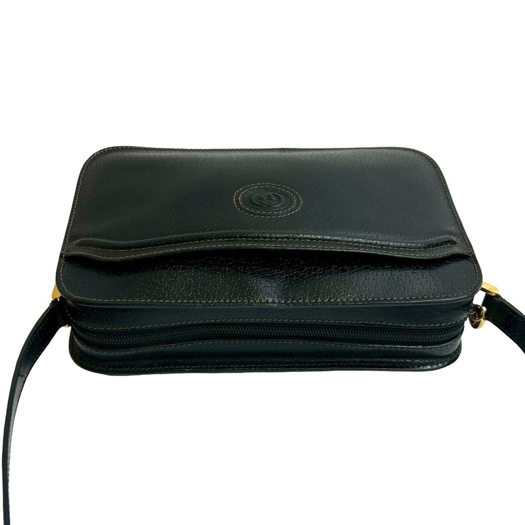 Gucci Black Leather Pochette Shoulder Bag (Pre-Owned)