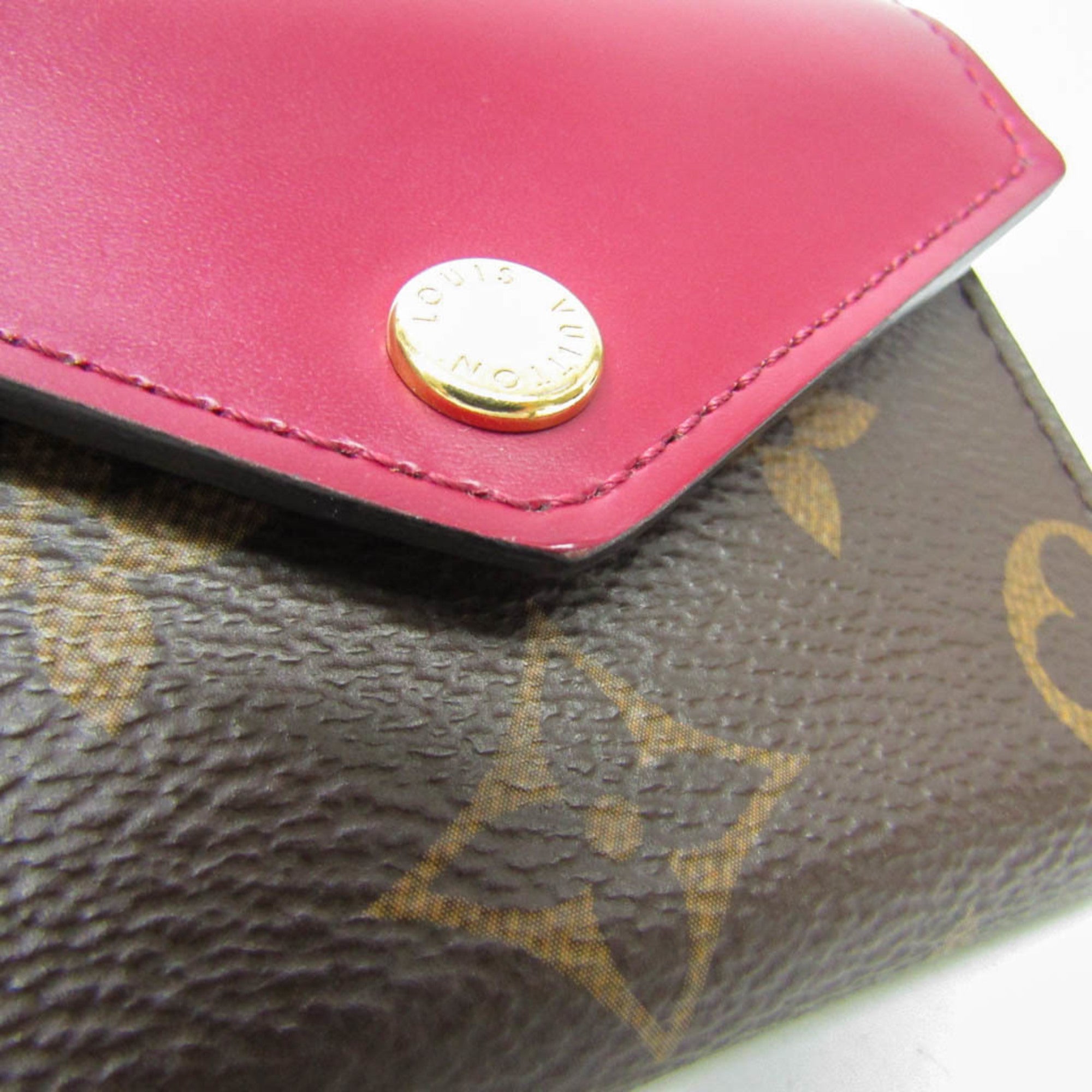 Louis Vuitton Monogram Fuchsia Monogram Monogram Wallet (Tri-Fold) (Pre-Owned)