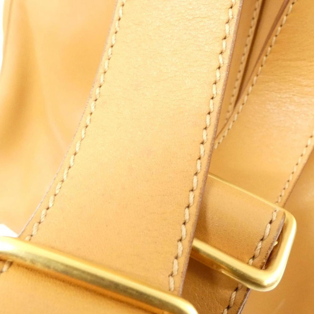 Gucci Beige Leather Backpack (Pre-Owned)
