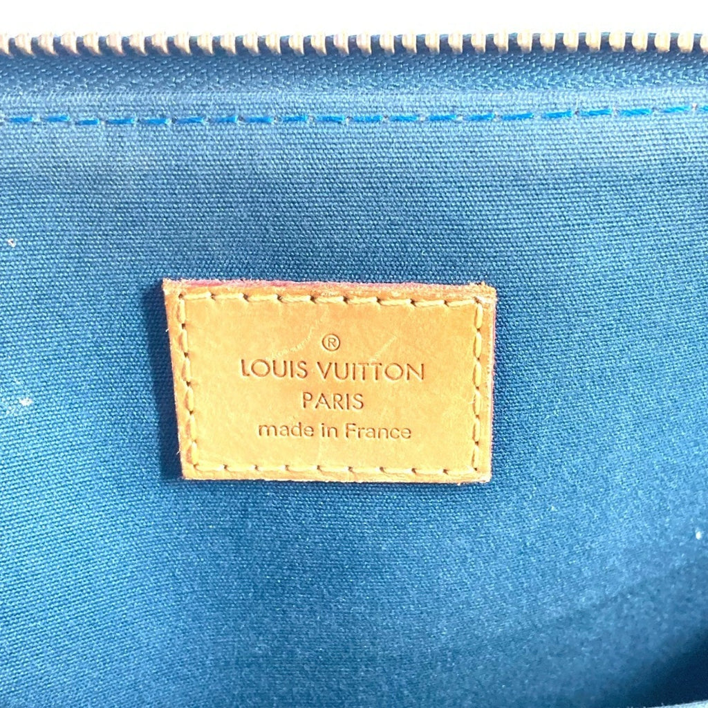 Louis Vuitton Blue Nuit Green Monogram Vernis Canvas Shoulder Bag Tote Bag (Pre-Owned)