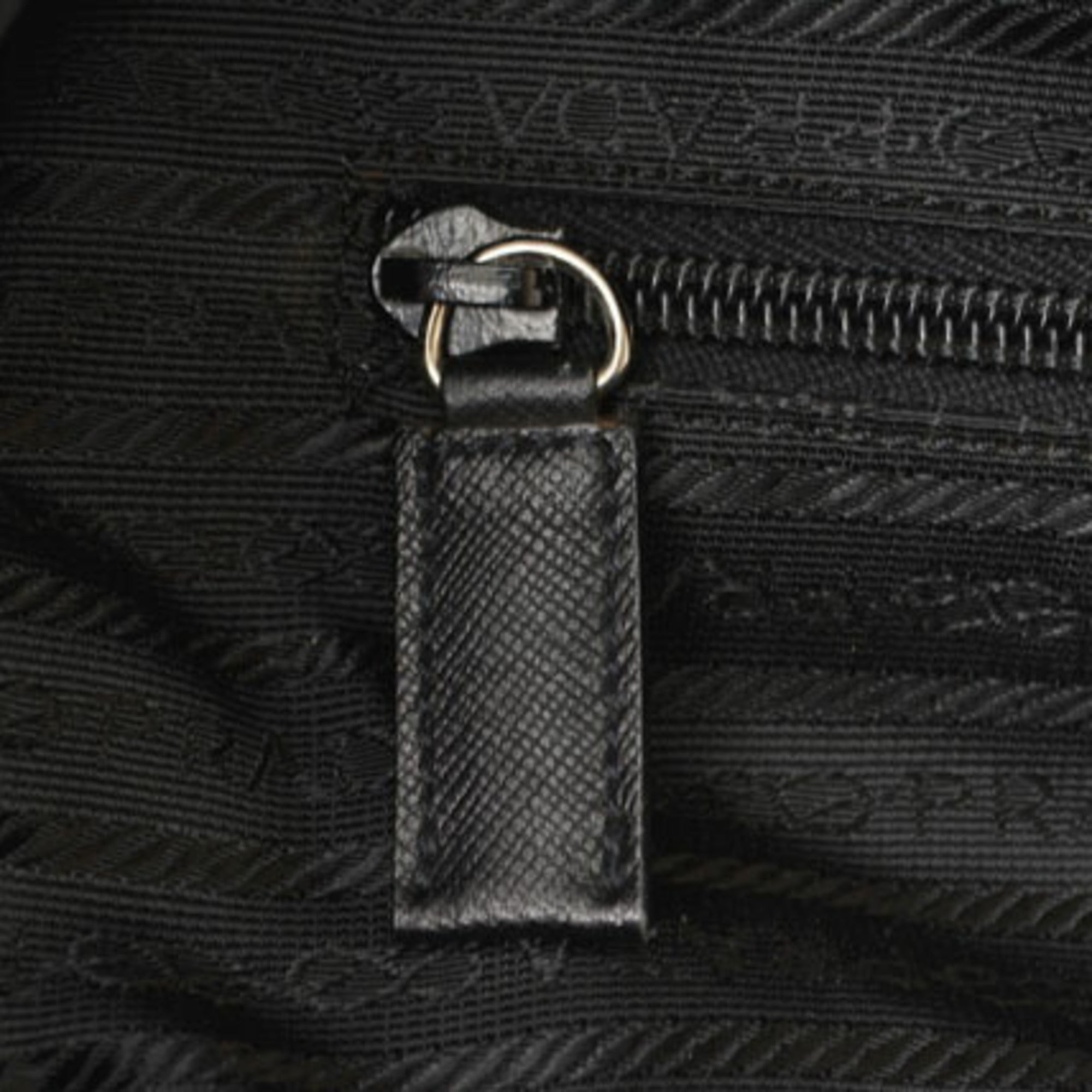 Prada Black Nero Nylon Boston Bag Shoulder Bag (Pre-Owned)