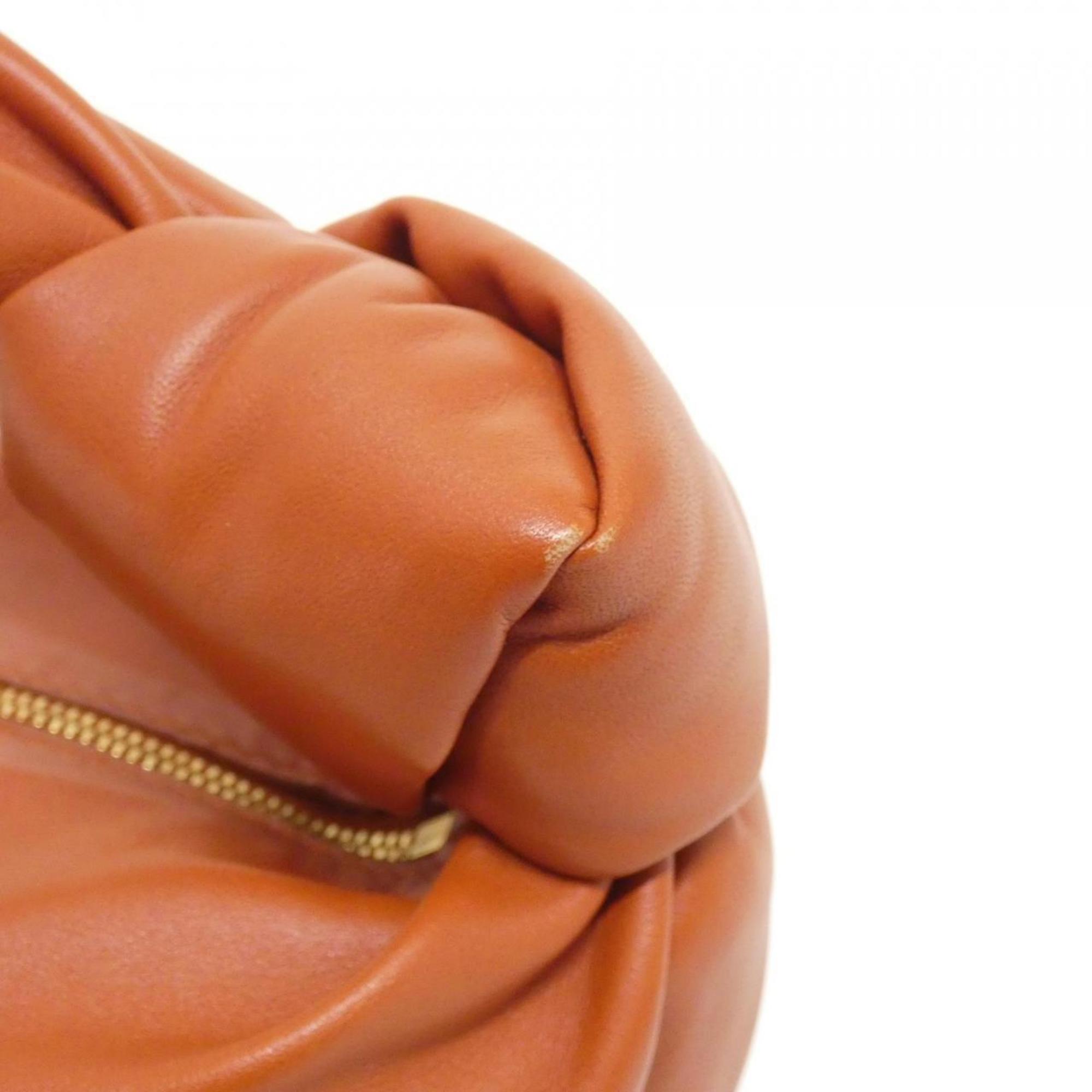 Bottega Veneta Gold Leather Handbag (Pre-Owned)