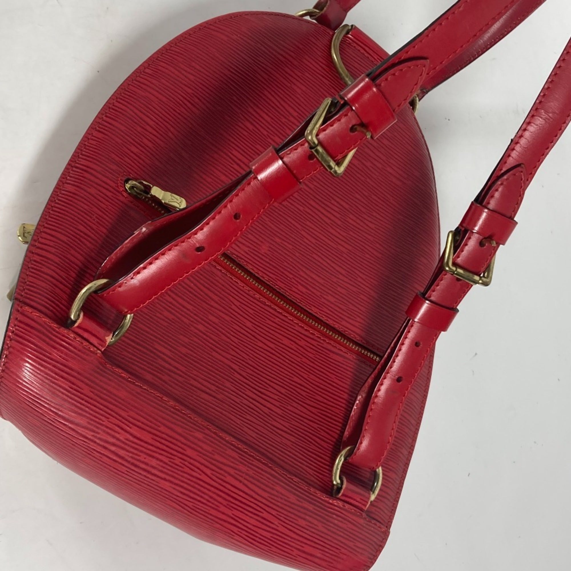 Louis Vuitton Red Color Epi Leather Backpack (Pre-Owned)