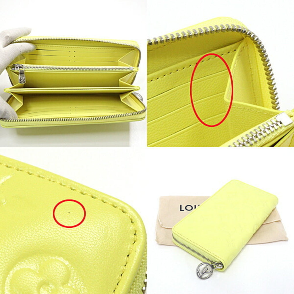 Louis Vuitton Yellow Leather Coin Purse/Coin Case (Pre-Owned)