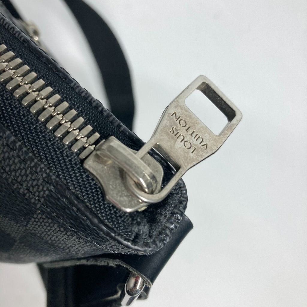 Louis Vuitton Black Damier Graphite Shoulder Bag (Pre-Owned)