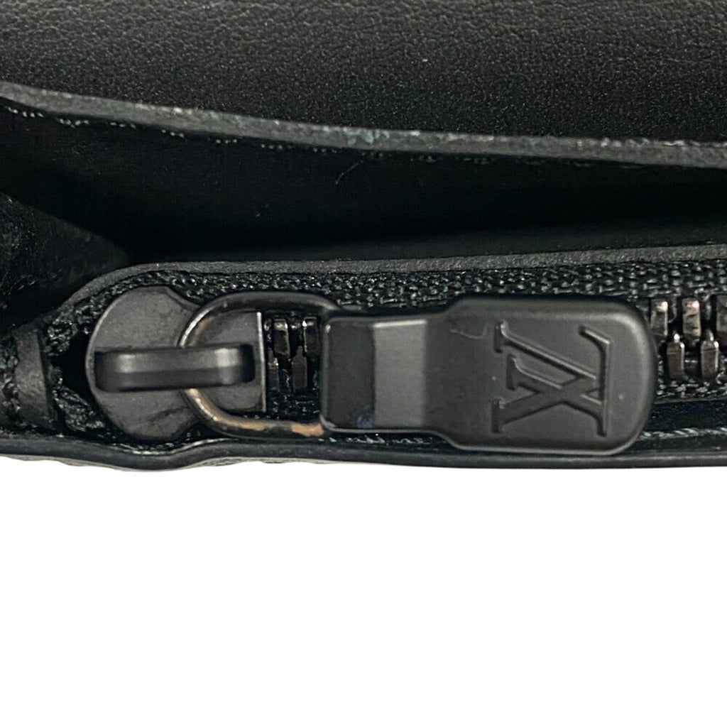 Louis Vuitton Black Monogram Shadow Long Wallet (Bi-Fold) (Pre-Owned)