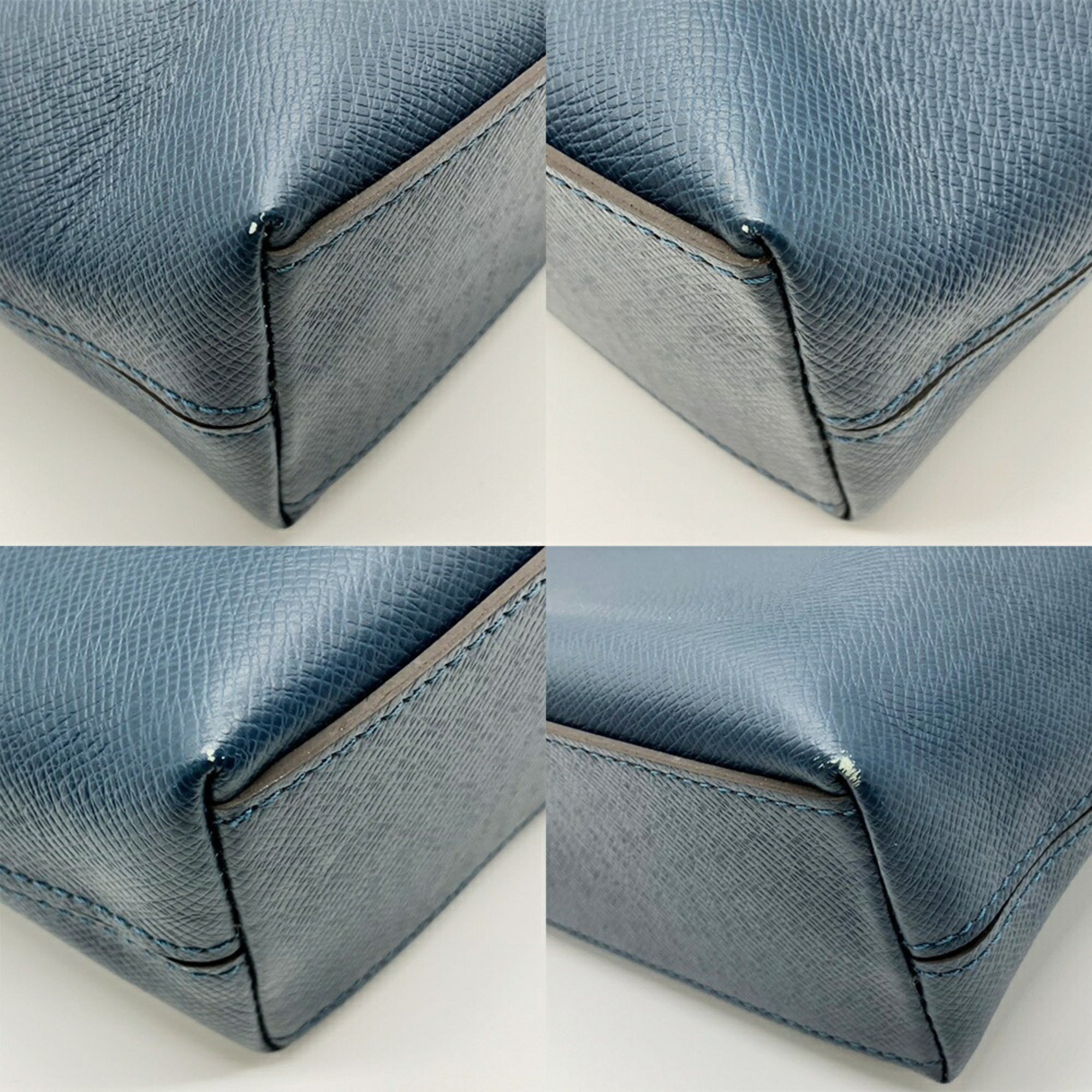 Louis Vuitton Taiga Taiga Leather Handbag Tote Bag (Pre-Owned)