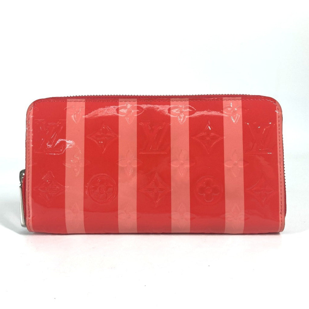 Louis Vuitton Pink Poppy Petal Monogram Vernis Rayures Long Wallet (Bi-Fold) (Pre-Owned)