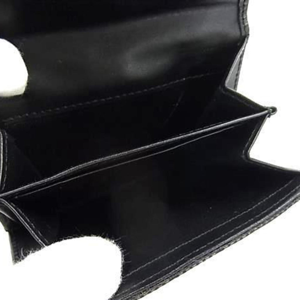 Gucci Black Gg Canvas Leather Wallet (Bi-Fold) (Pre-Owned)