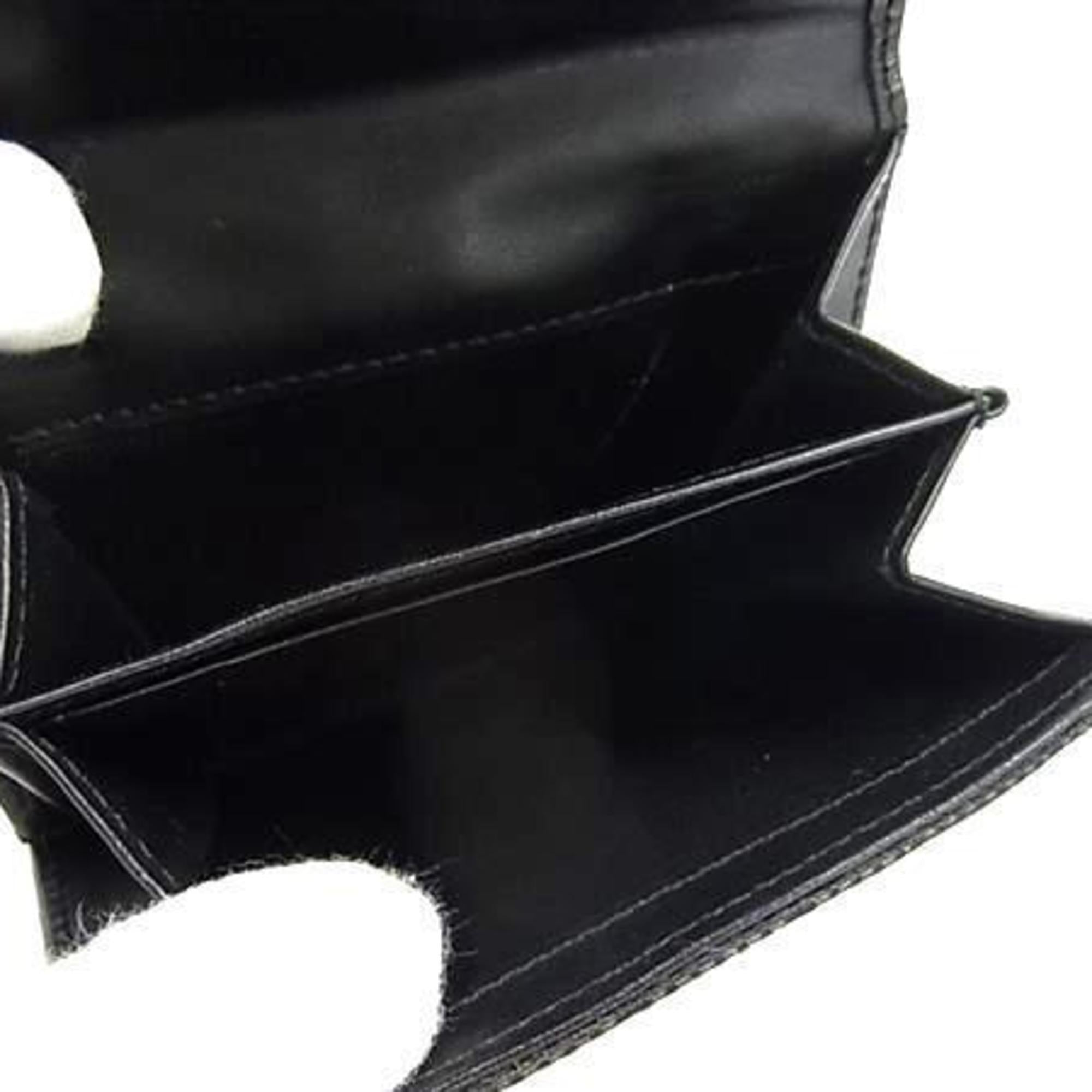Gucci Black Gg Canvas Leather Wallet (Bi-Fold) (Pre-Owned)