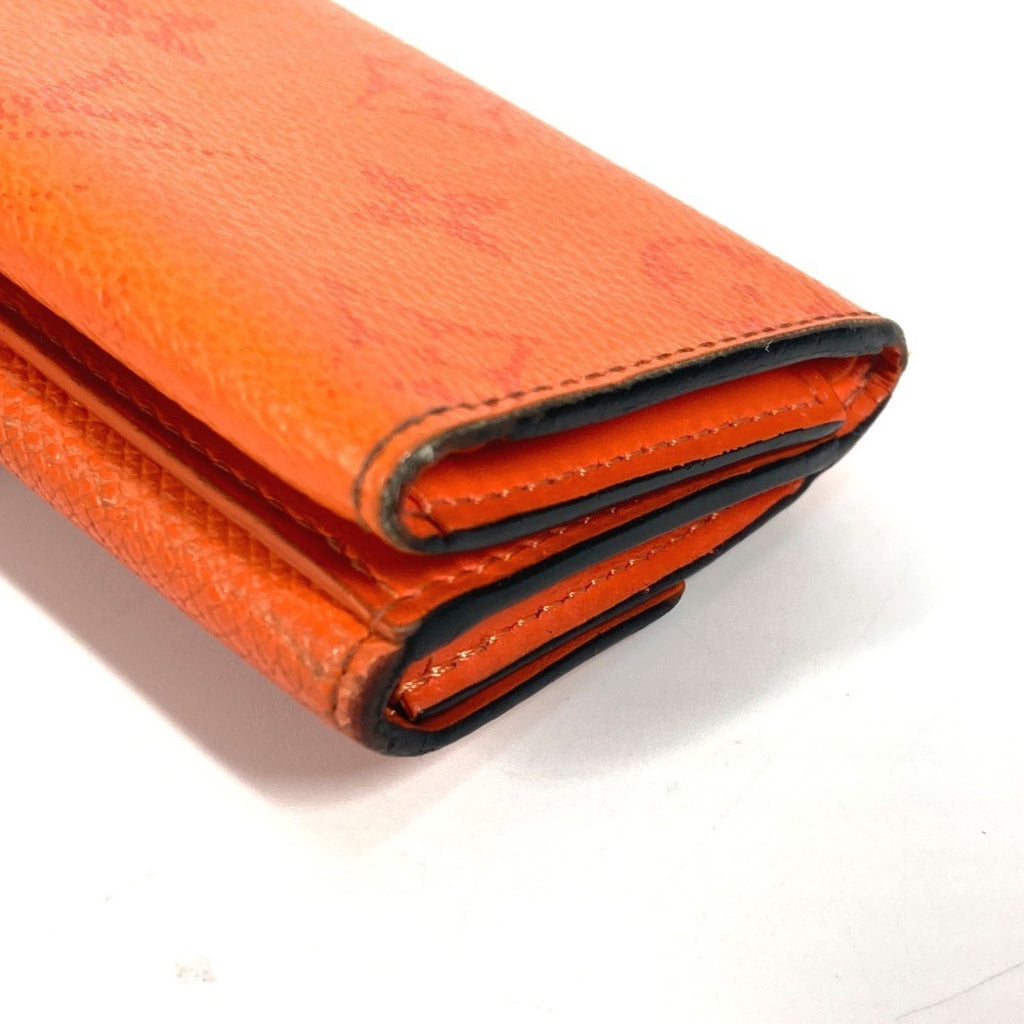 Louis Vuitton Taigarama Orange Taiga Leather Monogram Wallet (Tri-Fold) (Pre-Owned)