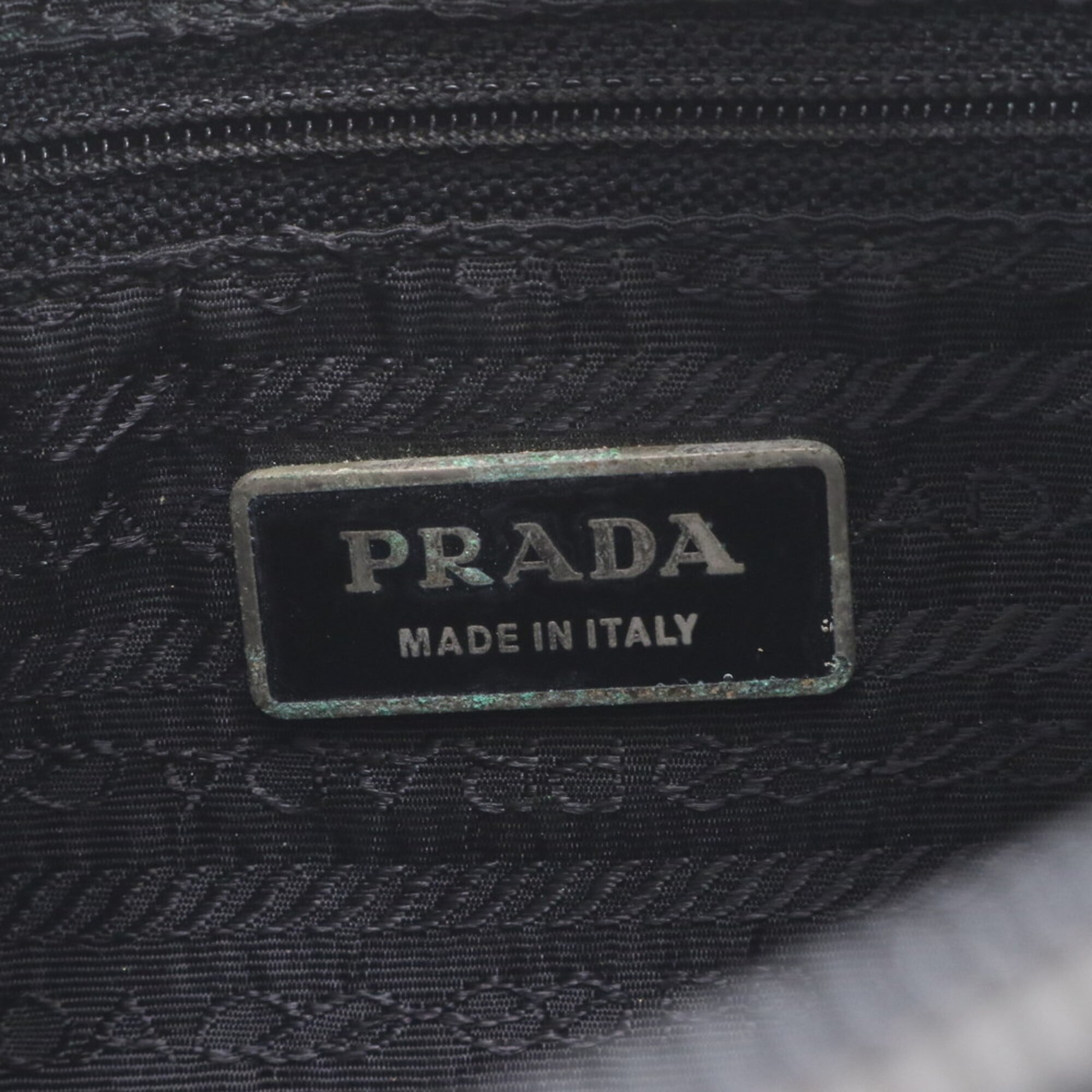 Prada Black Nylon Leather Shoulder Bag (Pre-Owned)