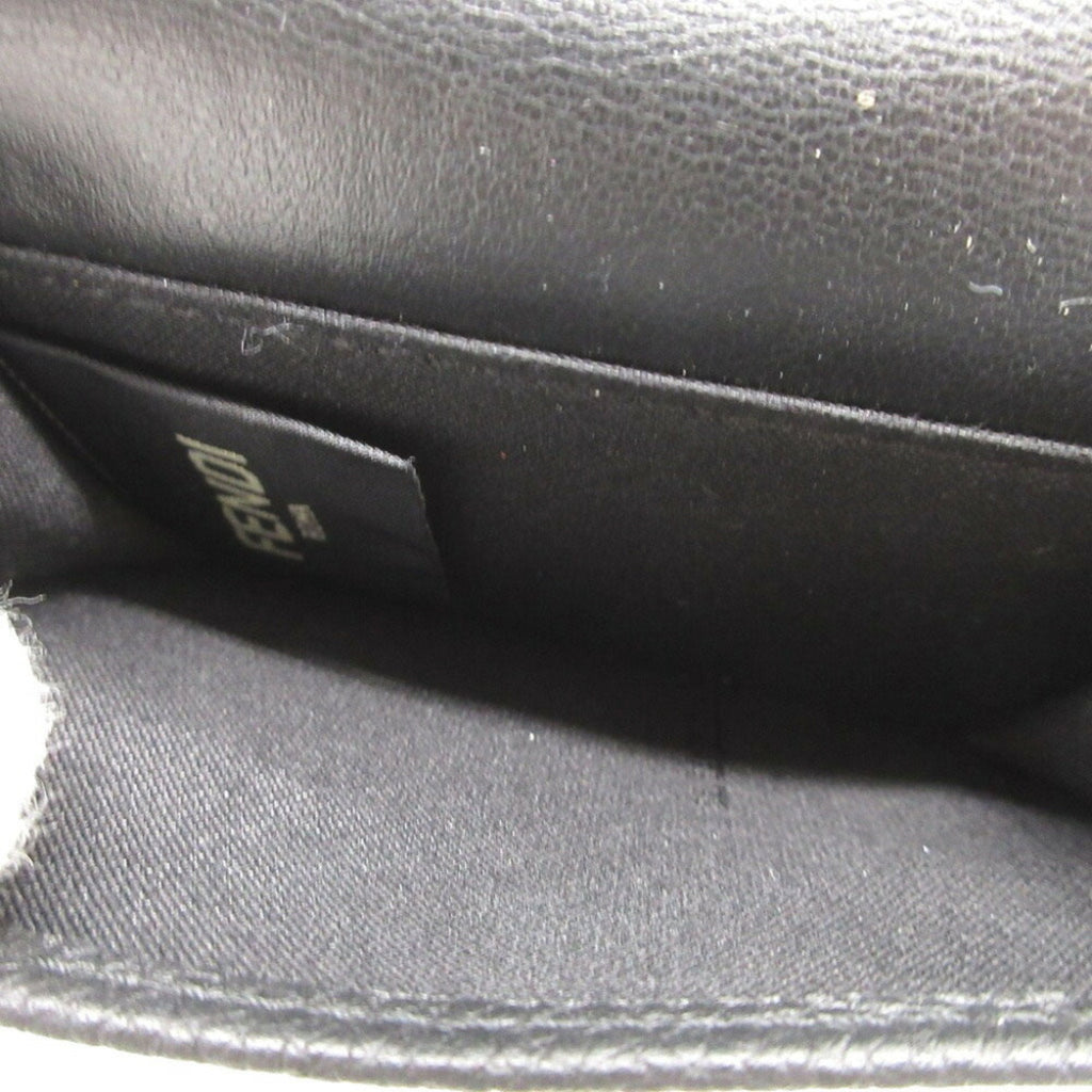 Fendi Black Leather Wallet (Tri-Fold) (Pre-Owned)