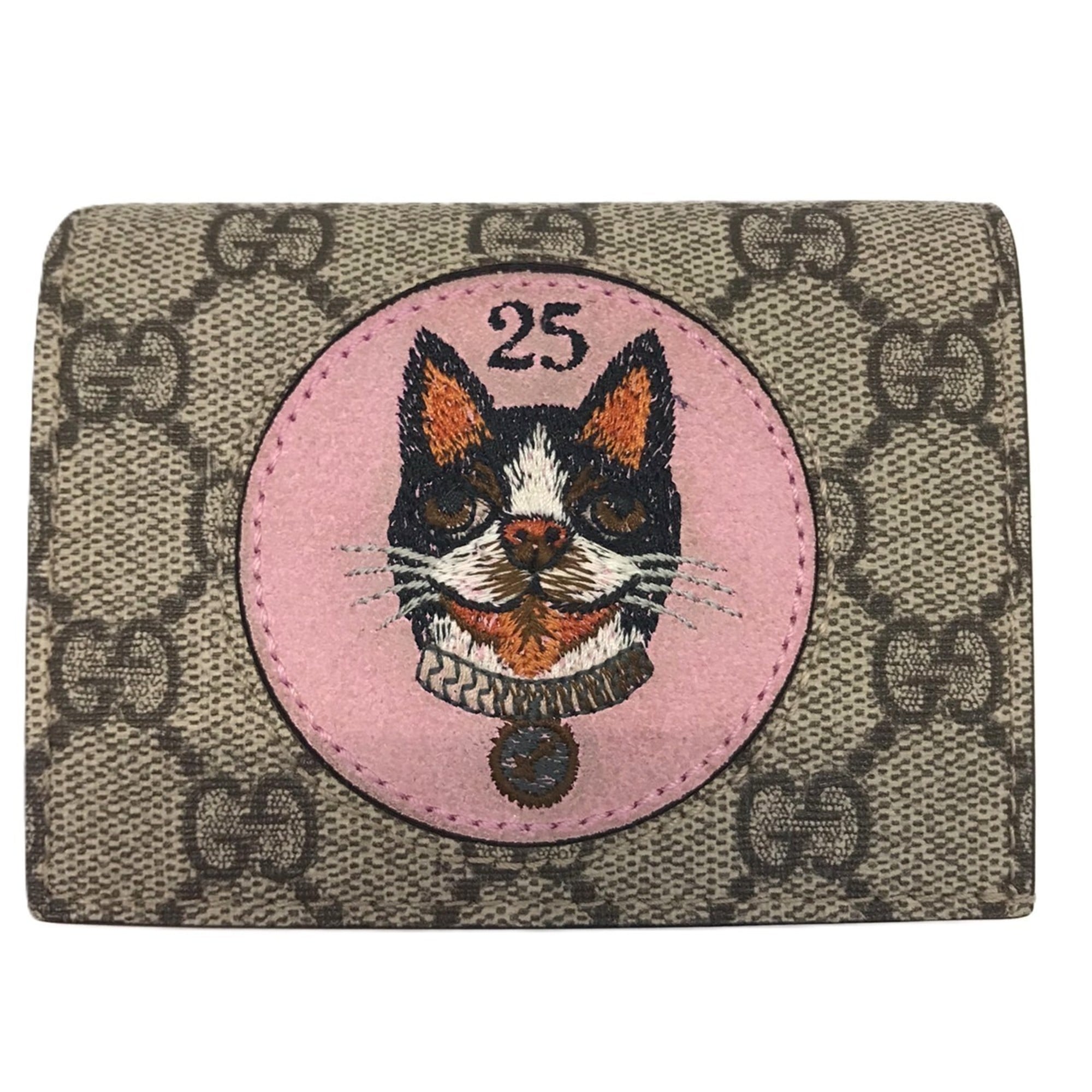Gucci Gg Supreme Beige Gg Supreme Wallet (Bi-Fold) (Pre-Owned)