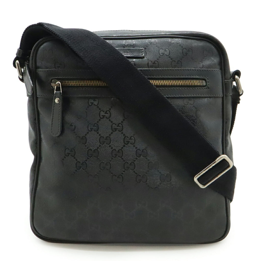 Gucci Black Gg Imprimé Pochette Shoulder Bag (Pre-Owned)