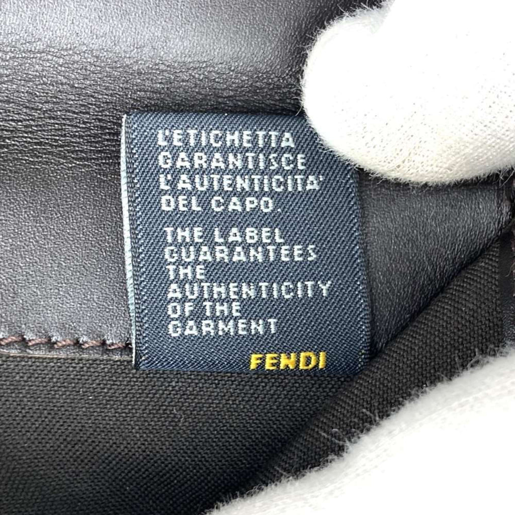 Fendi Zucchino Brown Canvas Long Wallet (Bi-Fold) (Pre-Owned)