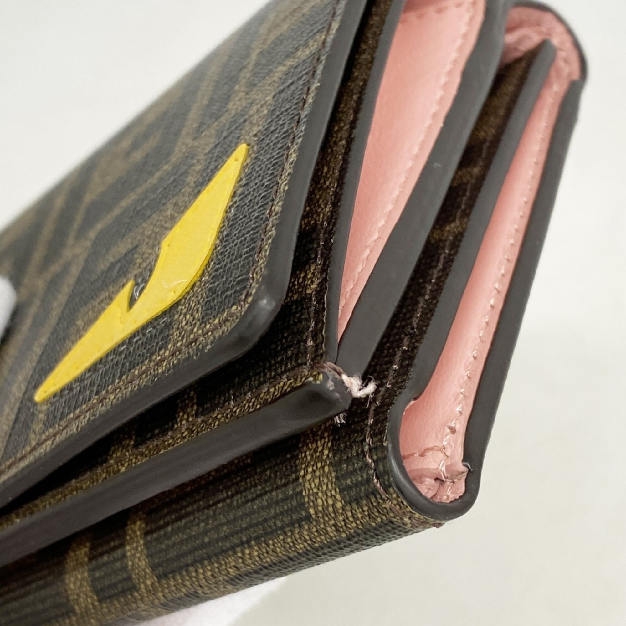 Fendi Brown Pvc Wallet (Tri-Fold) (Pre-Owned)