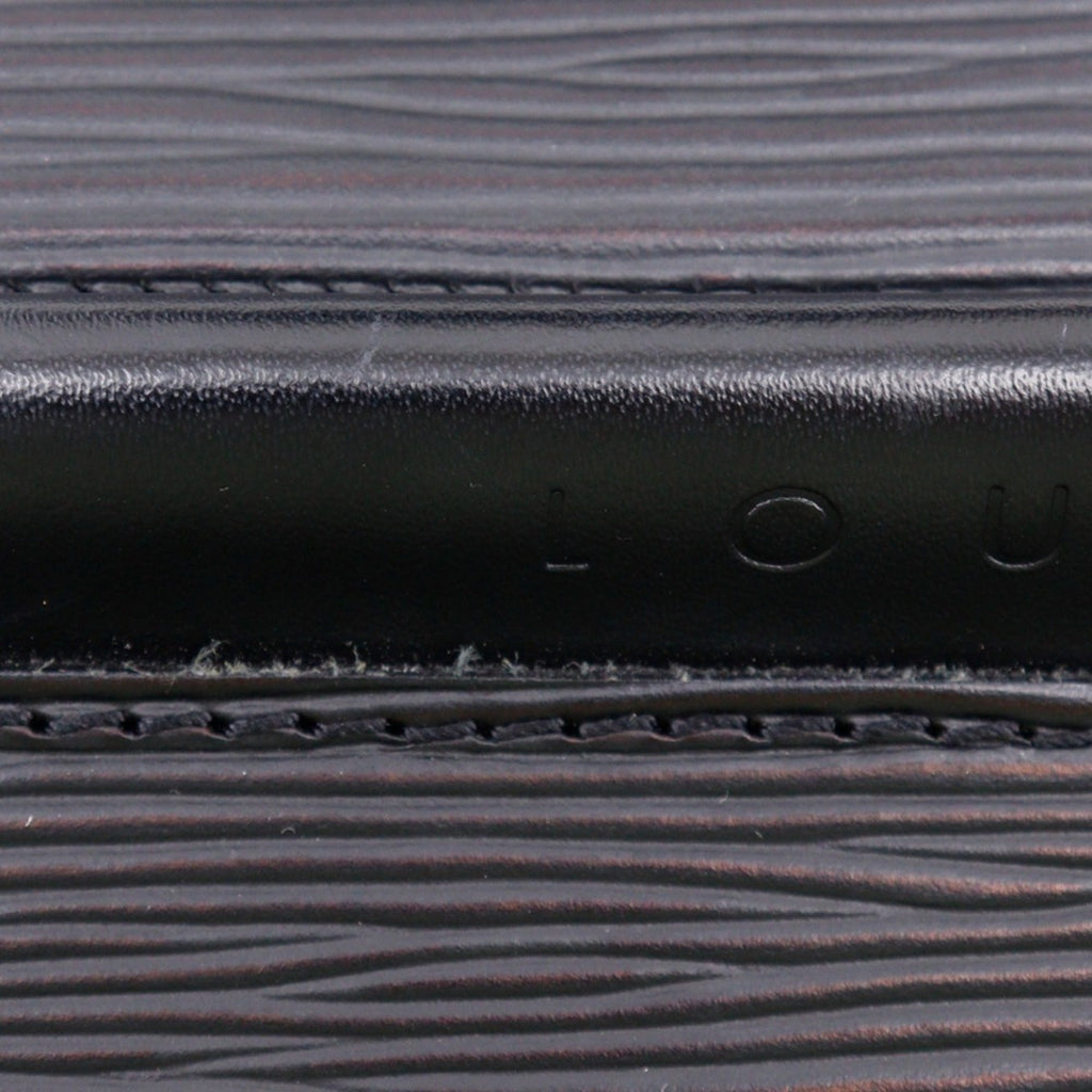 Louis Vuitton Black Noir Epi Leather Shoulder Bag (Pre-Owned)