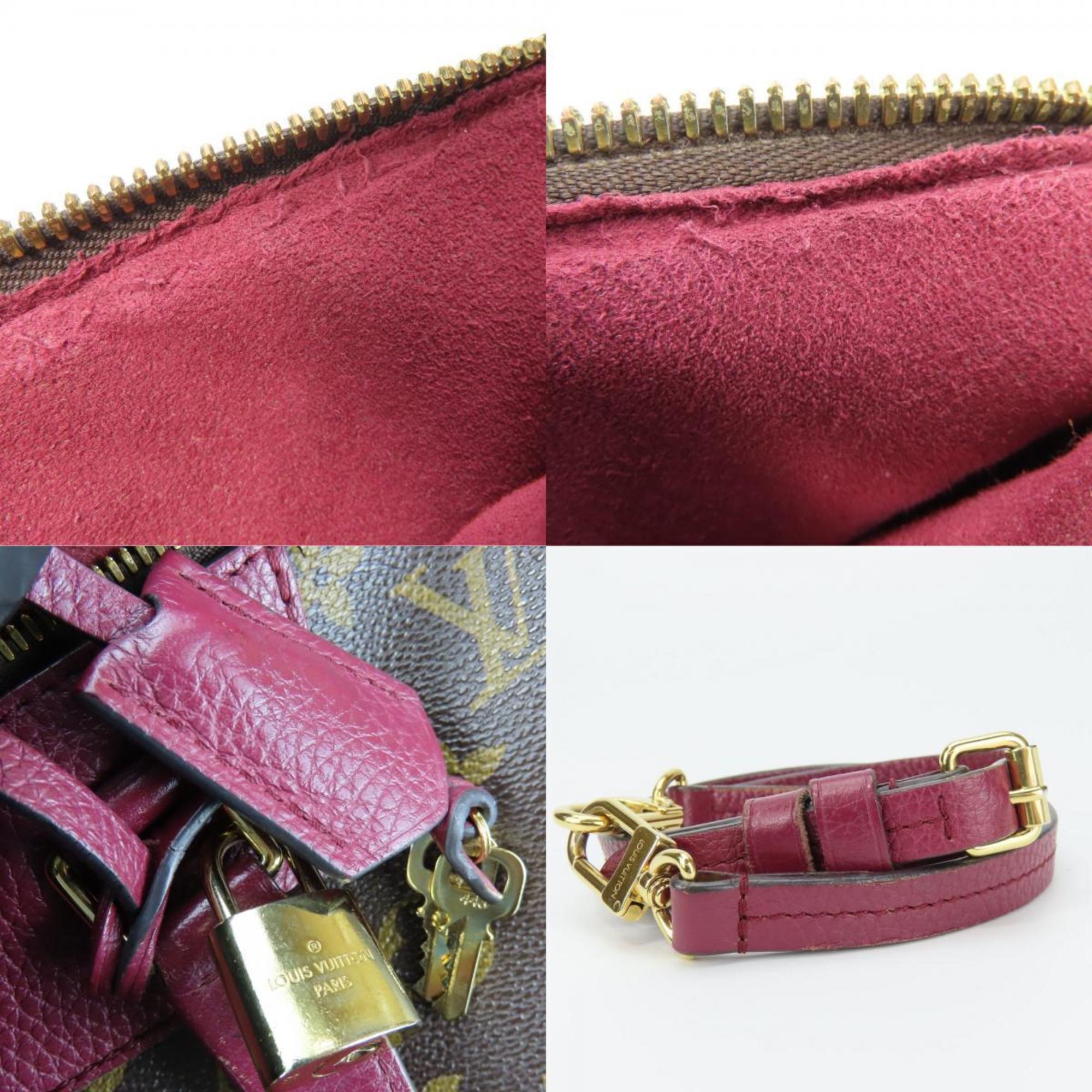 Louis Vuitton Aurore Brown Monogram Leather Handbag (Pre-Owned)