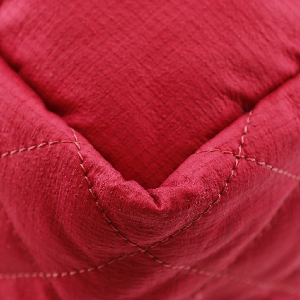 Chanel Red Color Nylon Backpack (Pre-Owned)