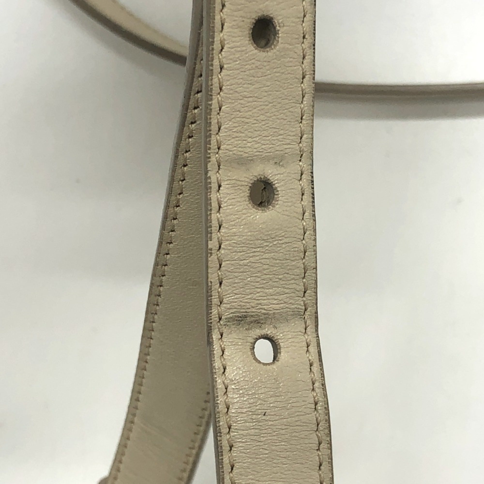 Prada Beige Canvas Leather Shoulder Bag (Pre-Owned)