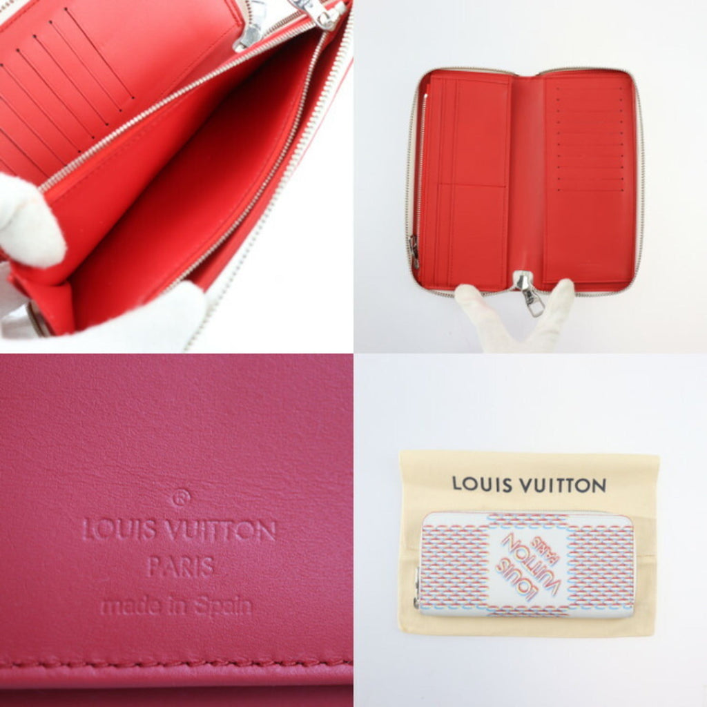 Louis Vuitton Blanc Multi-Color White Leather Wallet (Bi-Fold) (Pre-Owned)