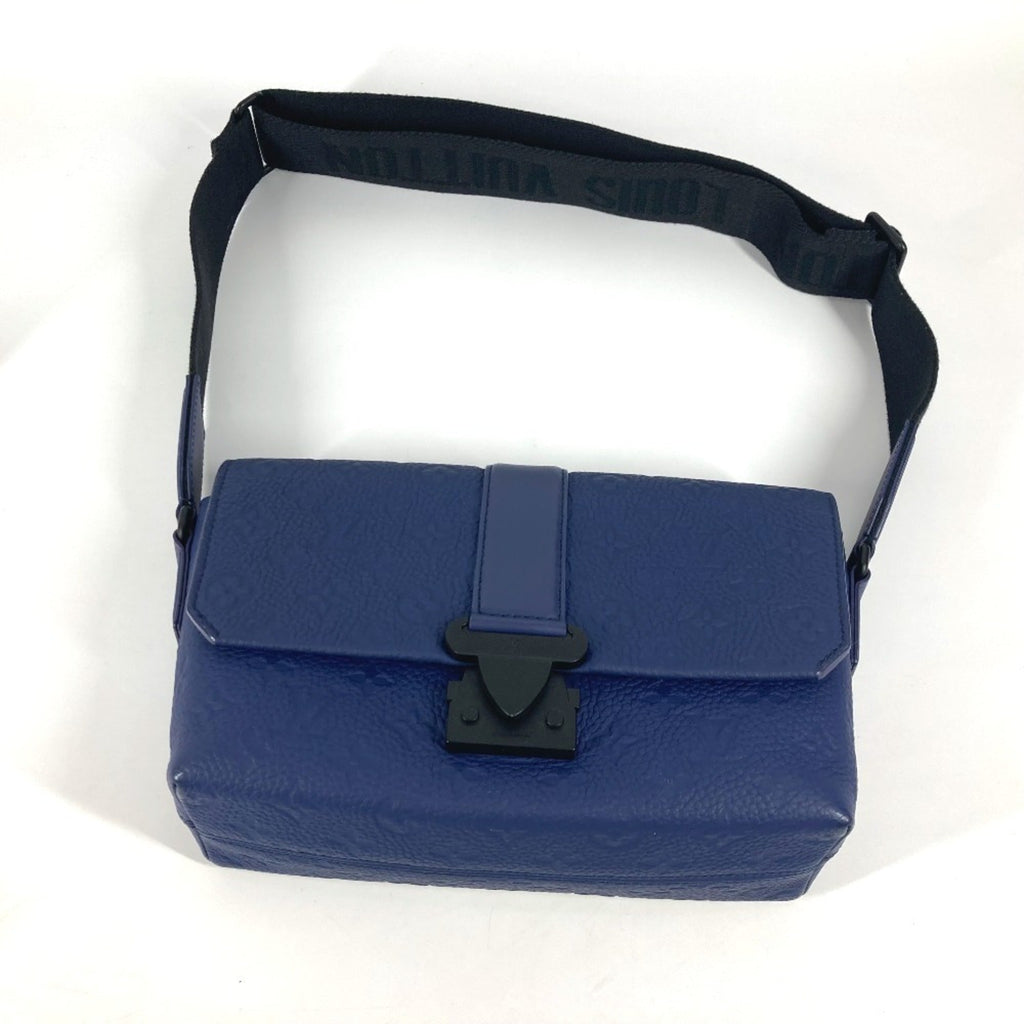 Louis Vuitton Blue Leather Shoulder Bag (Pre-Owned)