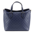 Gucci Navy Leather Handbag (Pre-Owned)
