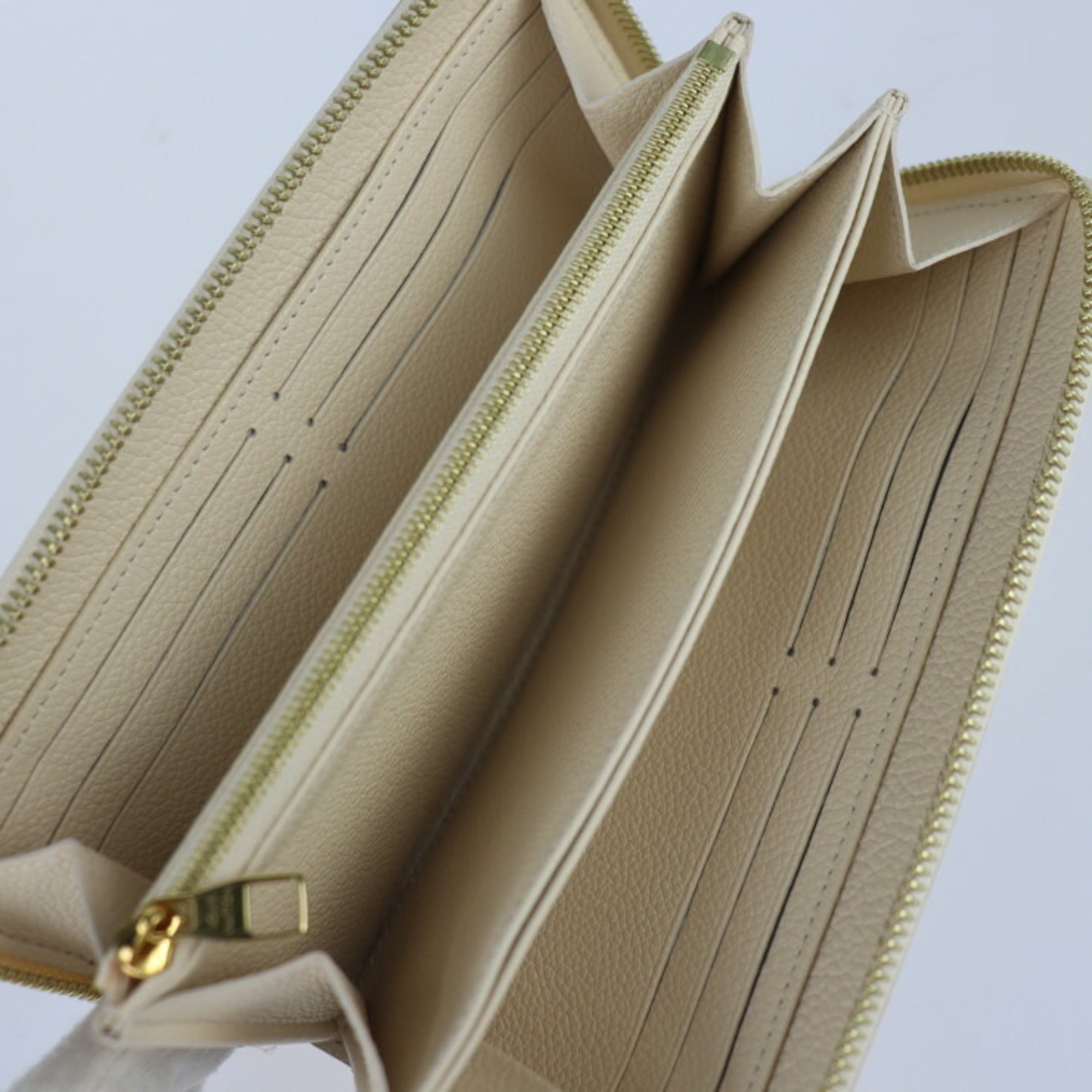 Louis Vuitton Cream Monogram Empreinte Long Wallet (Bi-Fold) (Pre-Owned)