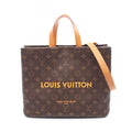 Louis Vuitton Brown Monogram Leather Tote Bag (Pre-Owned)