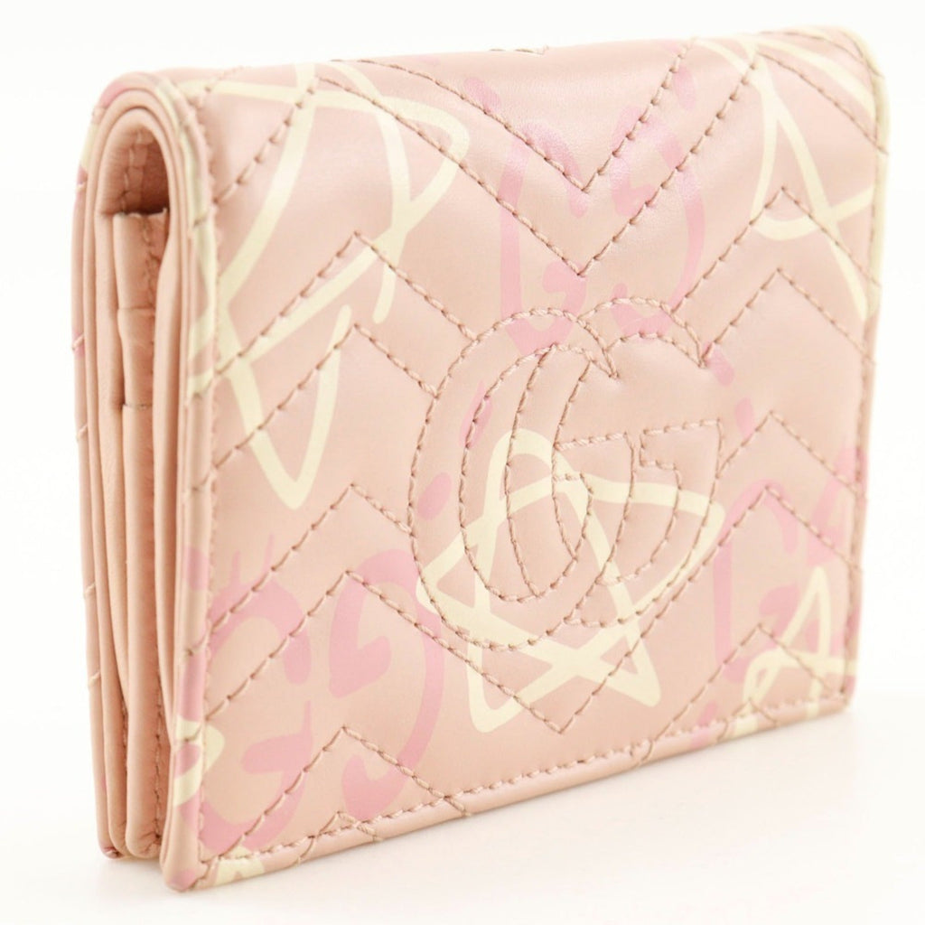 Gucci Pink Leather Bill Wallet (Bi-Fold) (Pre-Owned)