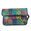 Gucci Black Multi-Color Leather Pvc Shoulder Bag Sling Bag (Pre-Owned)