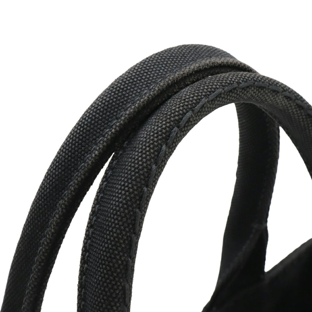 Prada Black Nero Canapa Canvas Handbag Shoulder Bag (Pre-Owned)