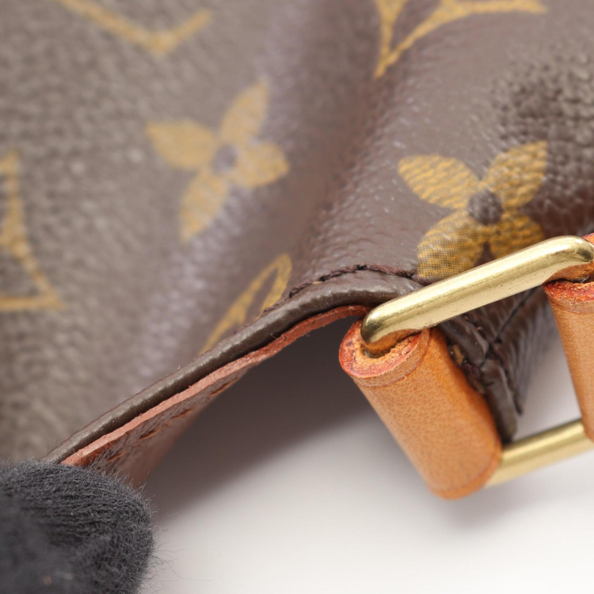Louis Vuitton Monogram Brown Coated Canvas Leather Shoulder Bag (Pre-Owned)