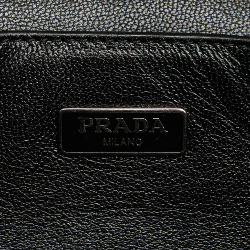 Prada Pink Leather Handbag Shoulder Bag (Pre-Owned)