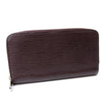 Louis Vuitton Purple Leather Long Wallet (Bi-Fold) (Pre-Owned)