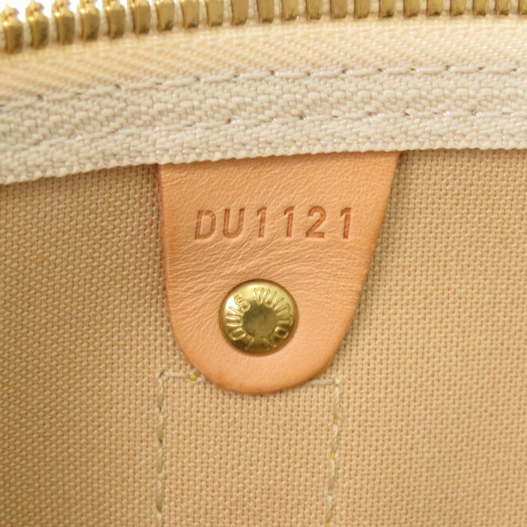 Louis Vuitton White Damier Azur Boston Bag (Pre-Owned)