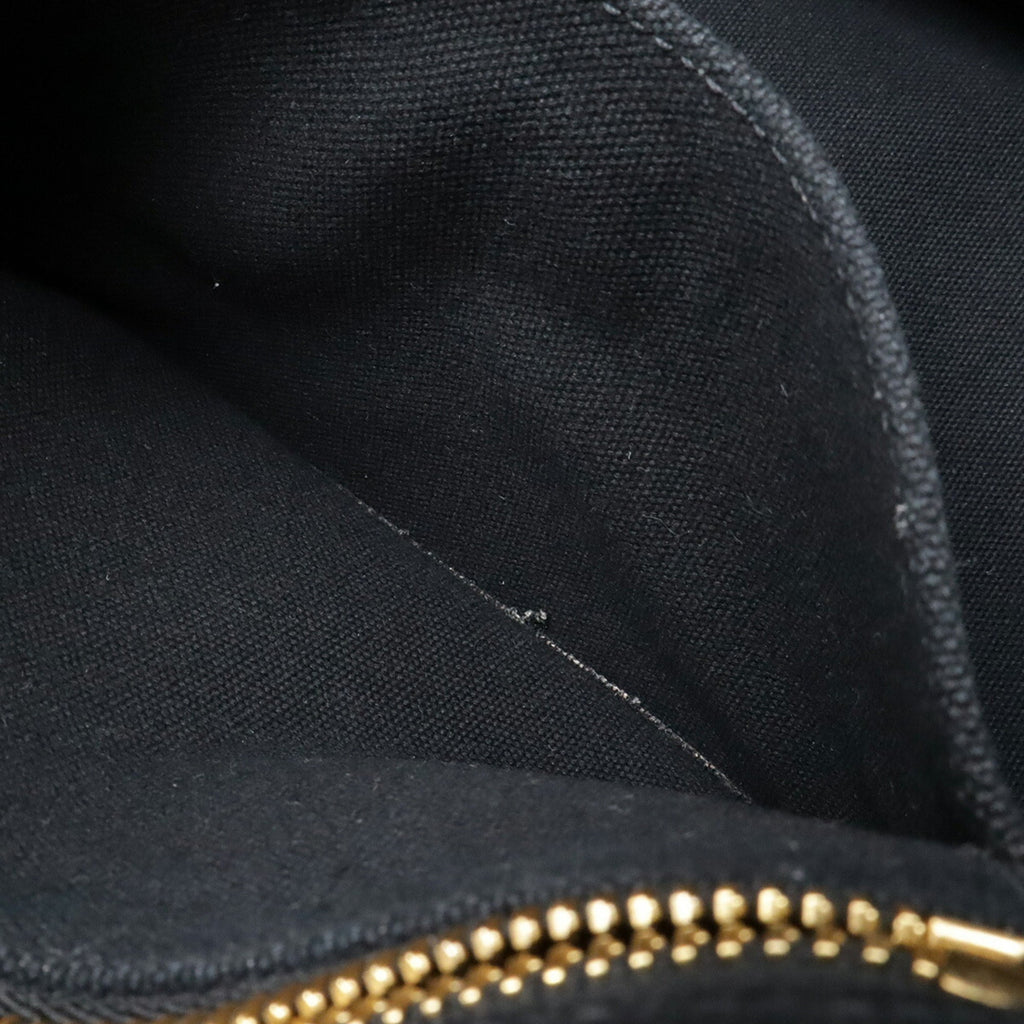 Prada Black Nero Canapa Canvas Handbag Shoulder Bag (Pre-Owned)