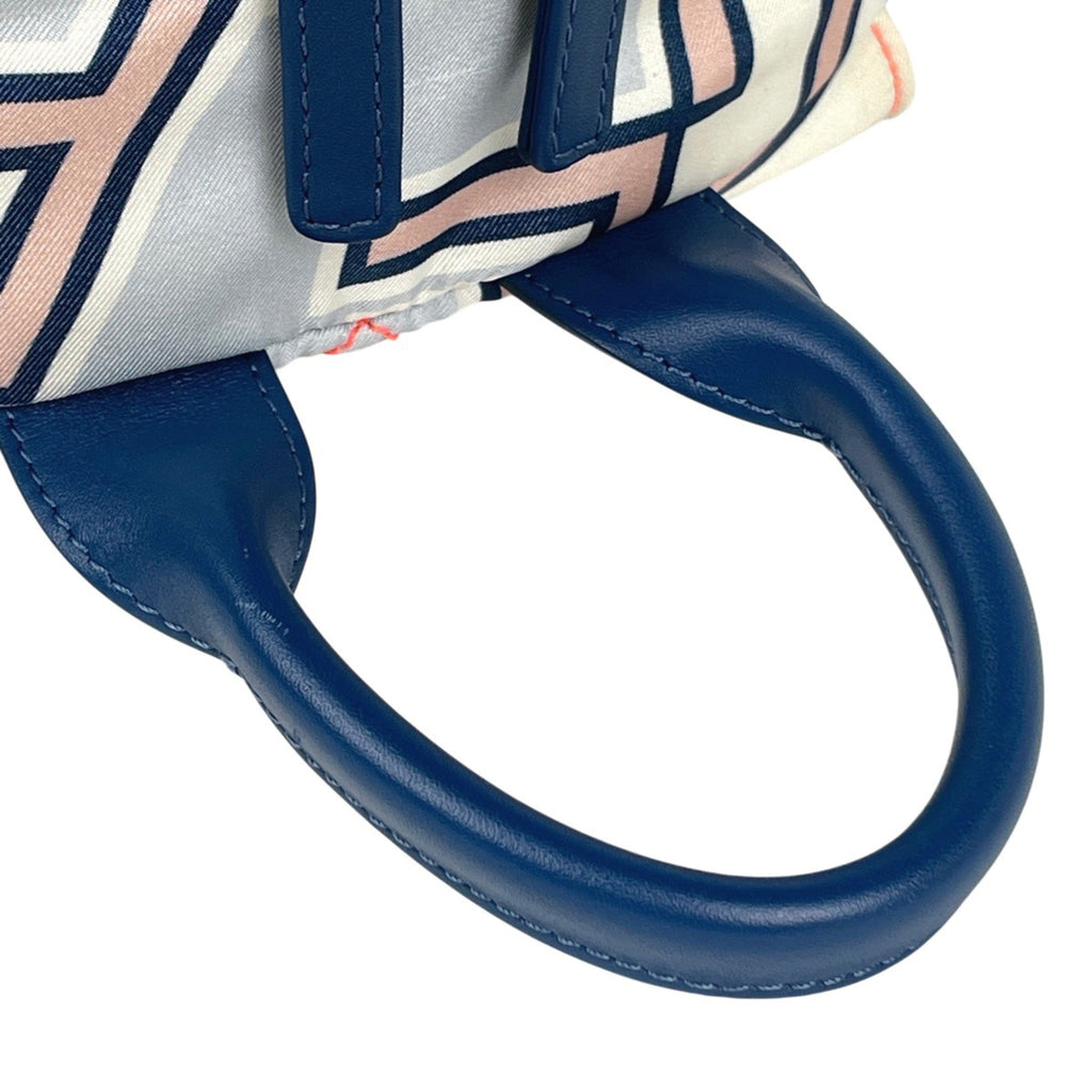 Chanel Matelasse Blue Nylon Leather Backpack (Pre-Owned)