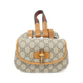Gucci Beige Brown Gg Supreme Leather Fanny Pack (Pre-Owned)