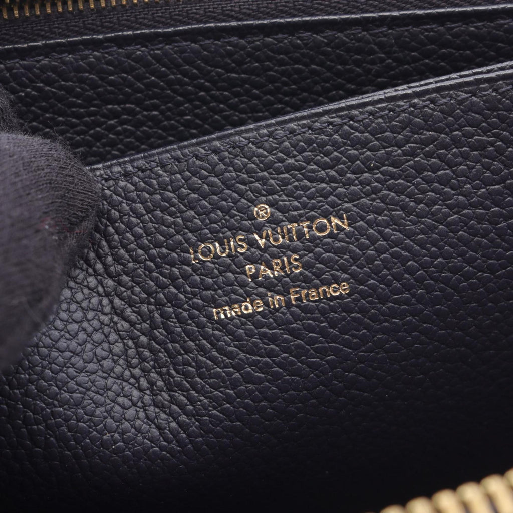 Louis Vuitton Monogram Navy Red Color Monogram Empreinte Long Wallet (Bi-Fold) (Pre-Owned)