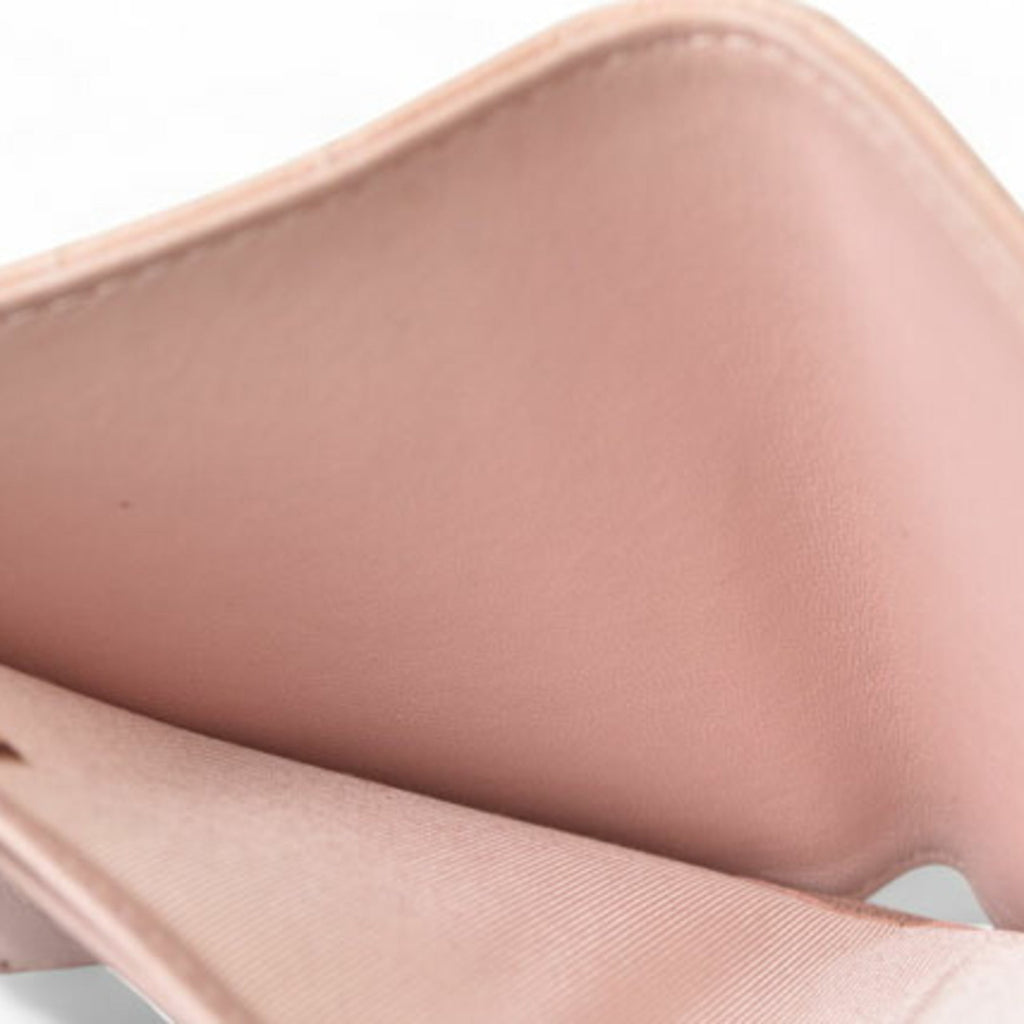 Chanel Baby Pink Leather Wallet (Tri-Fold) (Pre-Owned)