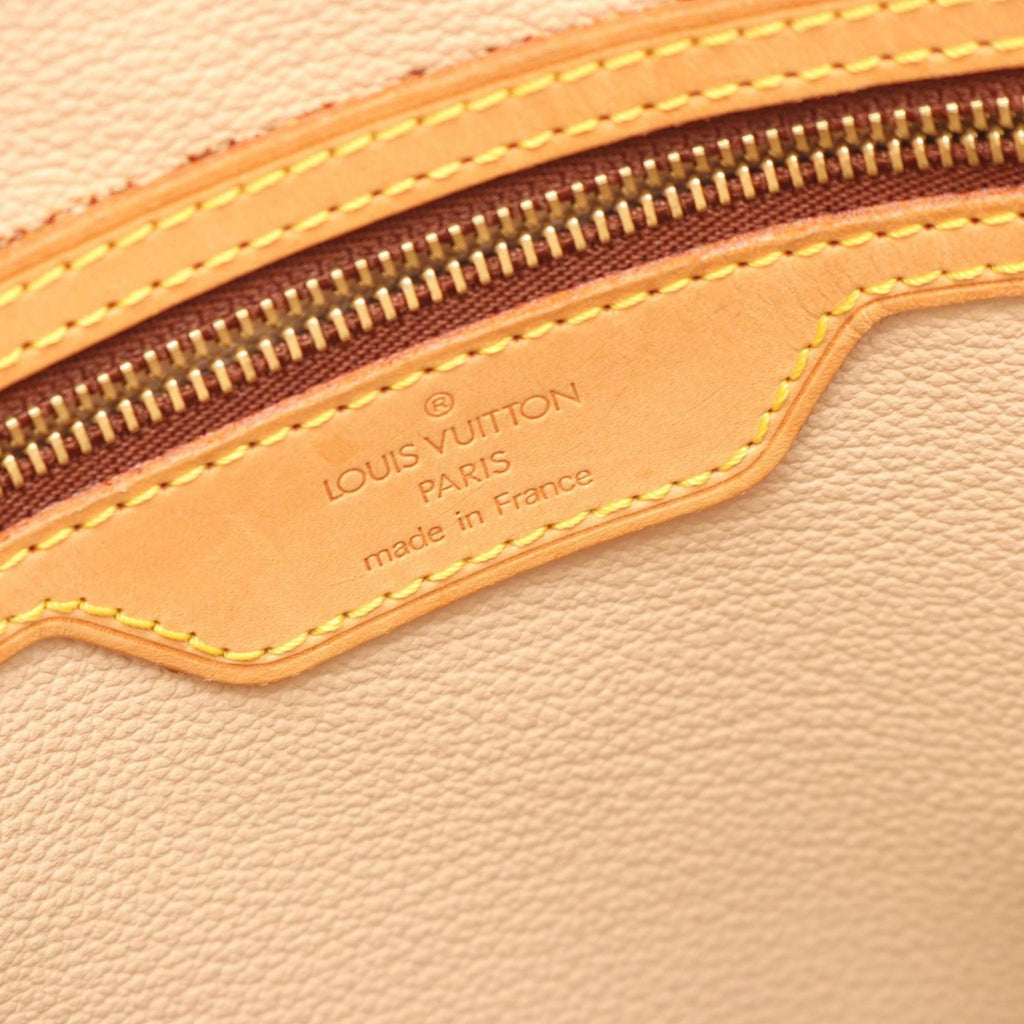 Louis Vuitton Brown Coated Canvas Leather Shoulder Bag (Pre-Owned)