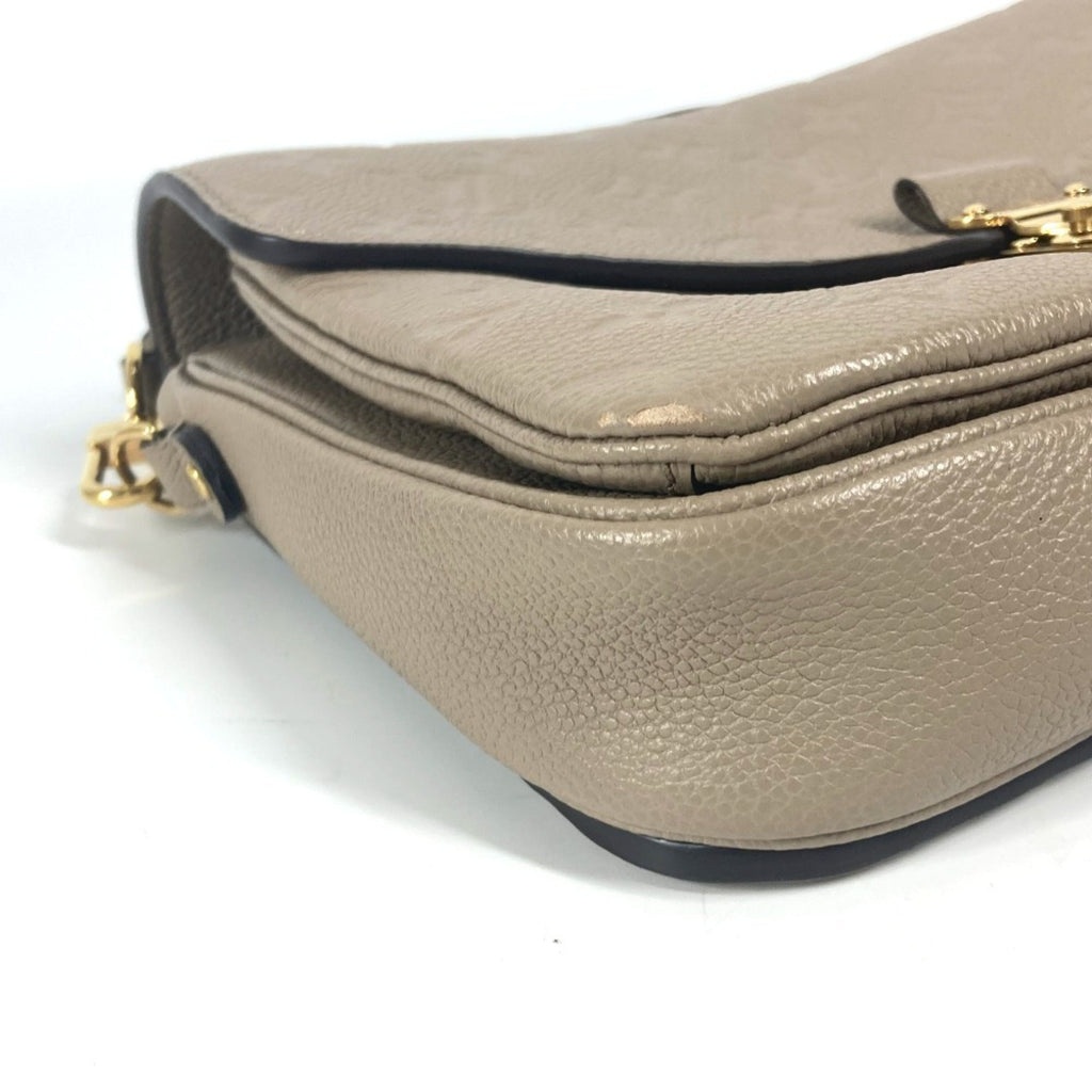 Louis Vuitton Monogram Empreinte Beige Tourterelle Monogram Empreinte Handbag Pochette Shoulder Bag (Pre-Owned)