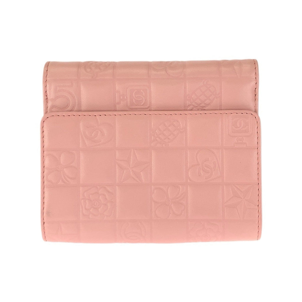 Chanel Pink Leather Wallet (Bi-Fold) (Pre-Owned)