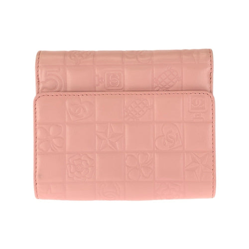 Chanel Pink Leather Wallet (Bi-Fold) (Pre-Owned)