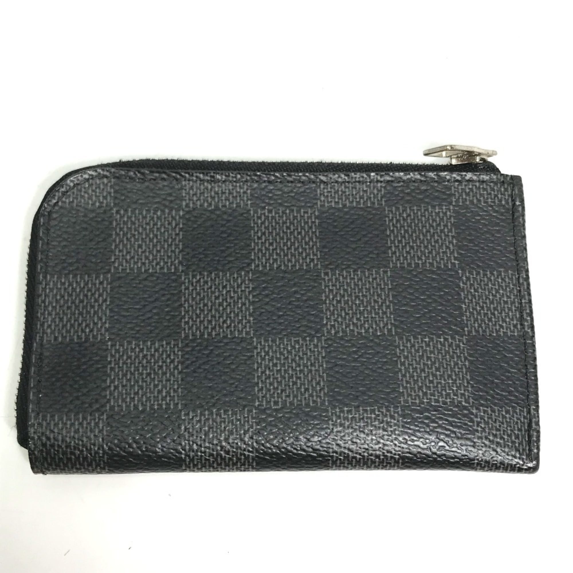 Louis Vuitton Black Damier Graphite Coin Purse/Coin Case (Pre-Owned)