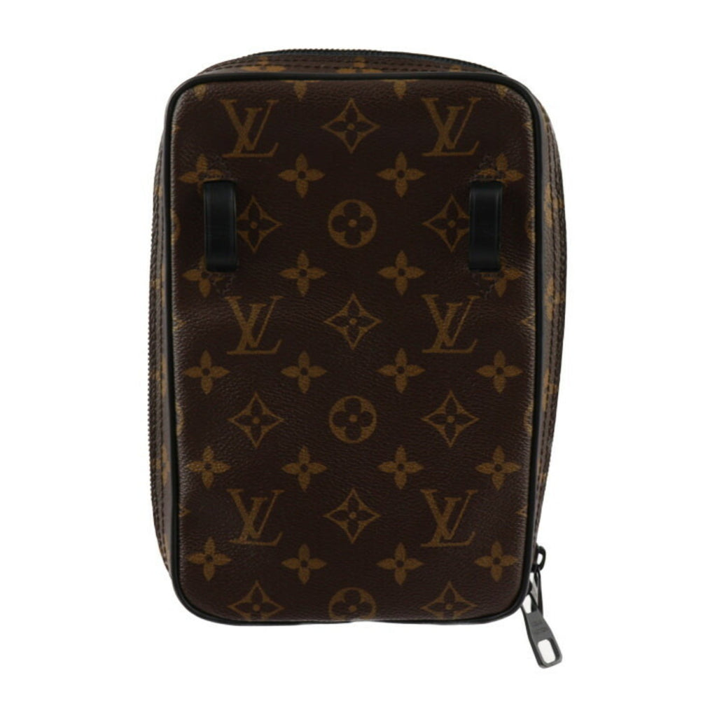 Louis Vuitton Black Brown Monogram Monogram Leather Shoulder Bag Sling Bag (Pre-Owned)