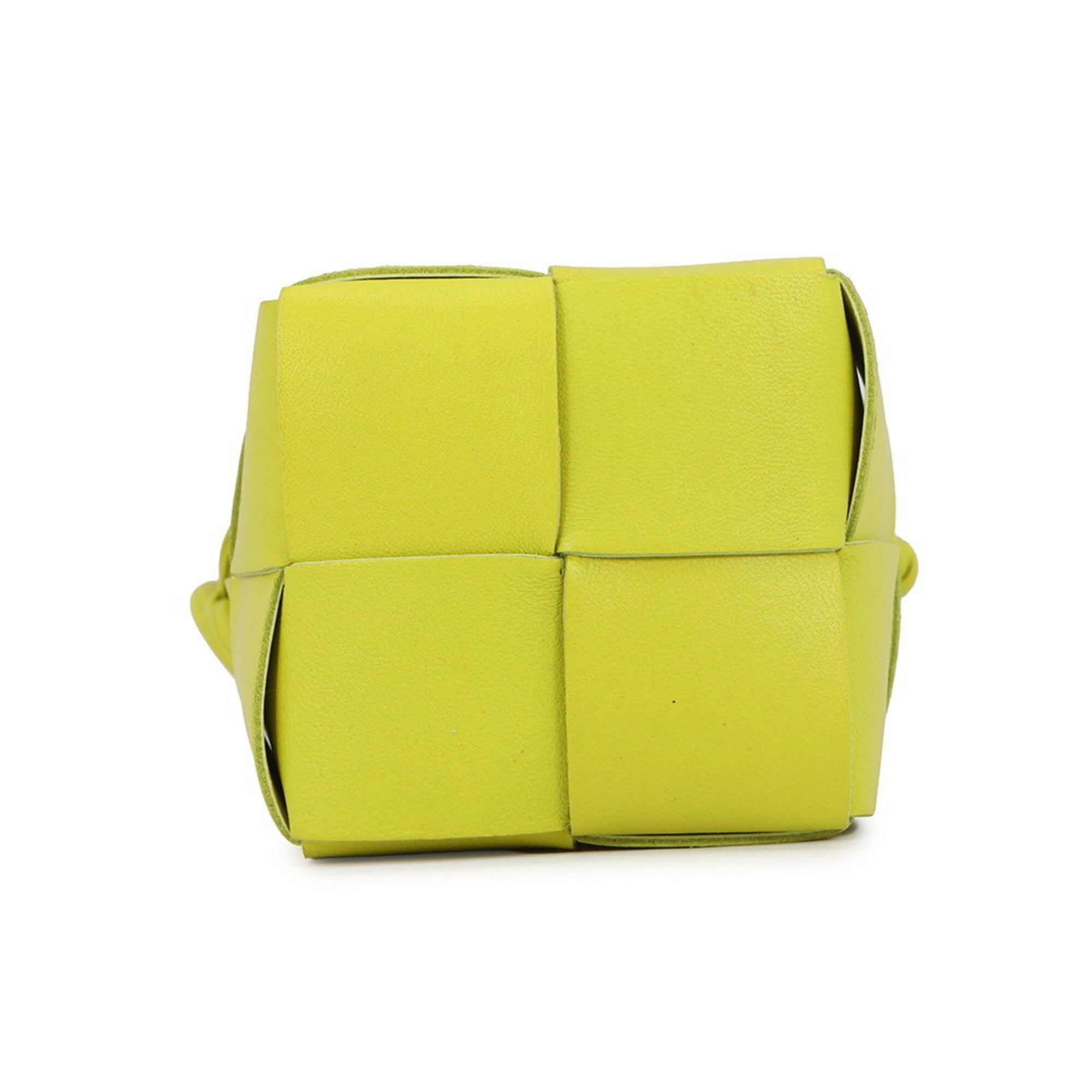 Bottega Veneta Yellow Leather Handbag Shoulder Bag (Pre-Owned)